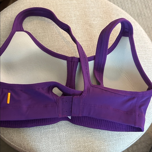 Sz 34D Lucy deep purple support sports bra hook and eye cross back - Picture 6 of 8